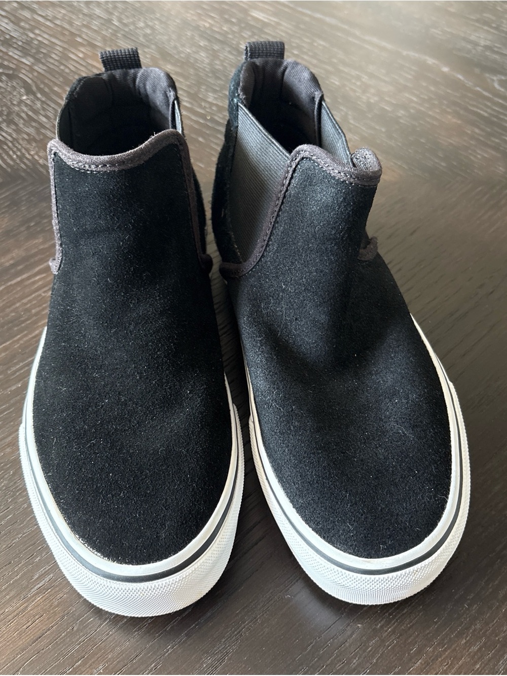 Vans Asher Mid suede Black mid height slip-ons excellent condition W 8.5 - Picture 6 of 8